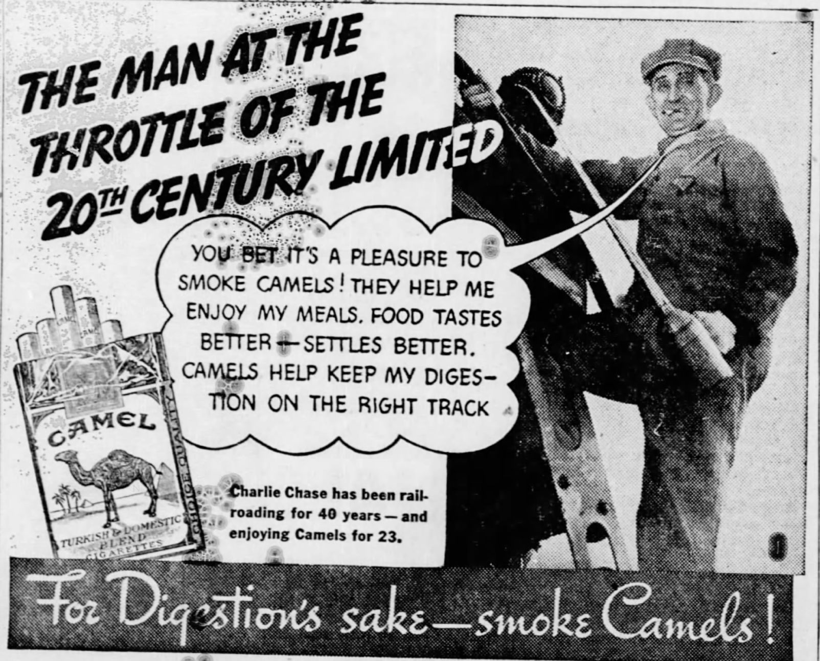 The man at the throttle of the 20th century